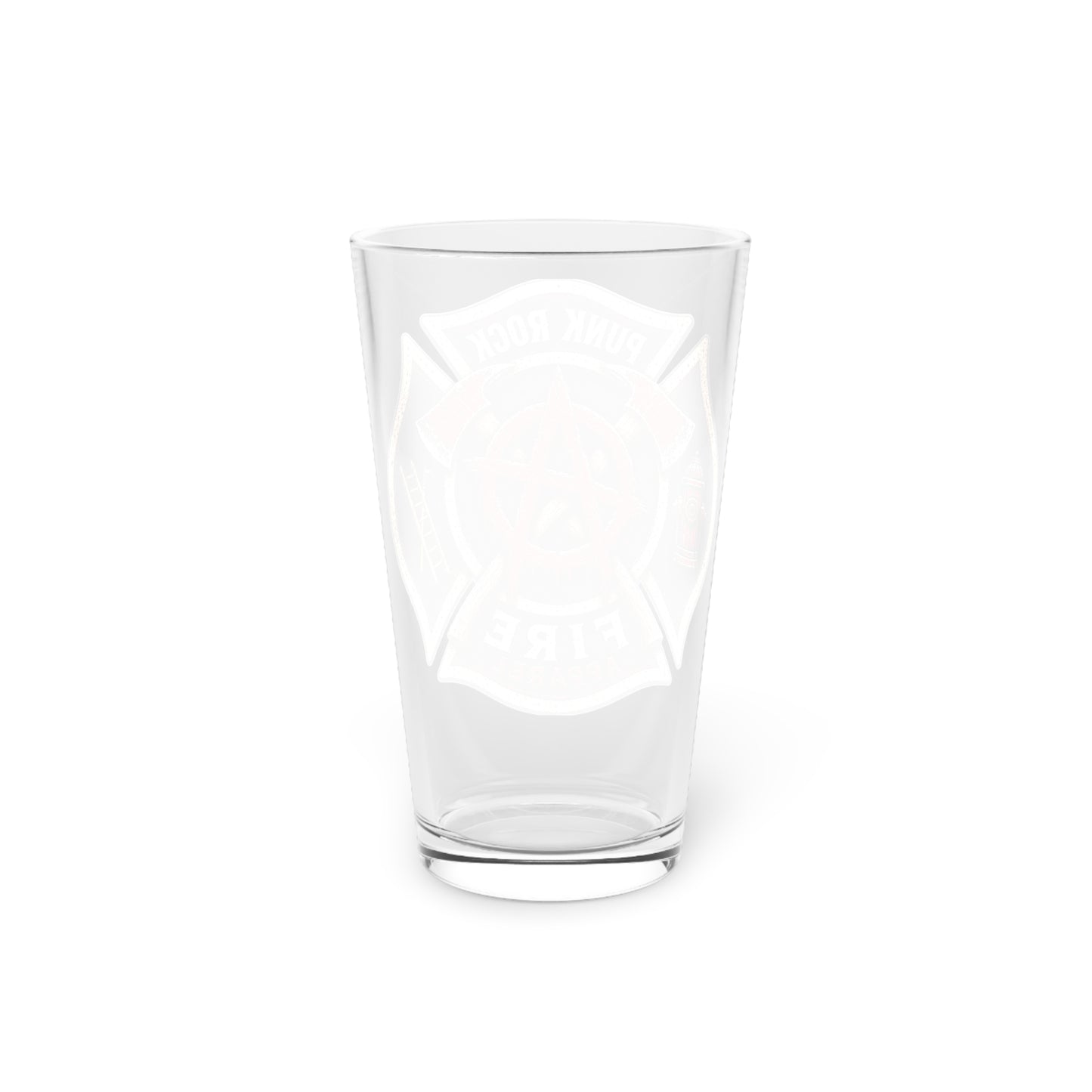 Punk Rock Fire Apparel - Pint Glass Logo