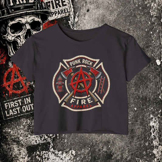 Punk Rock Fire Apparel - Logo Crop Top