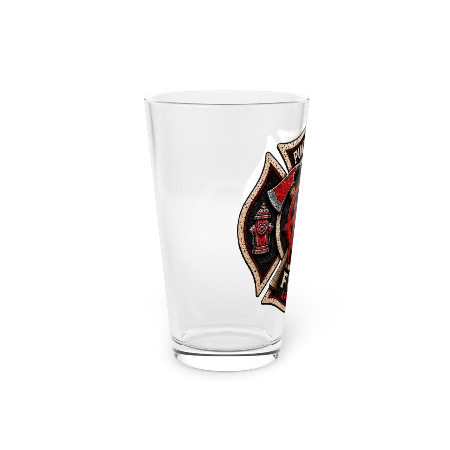 Punk Rock Fire Apparel - Pint Glass Logo